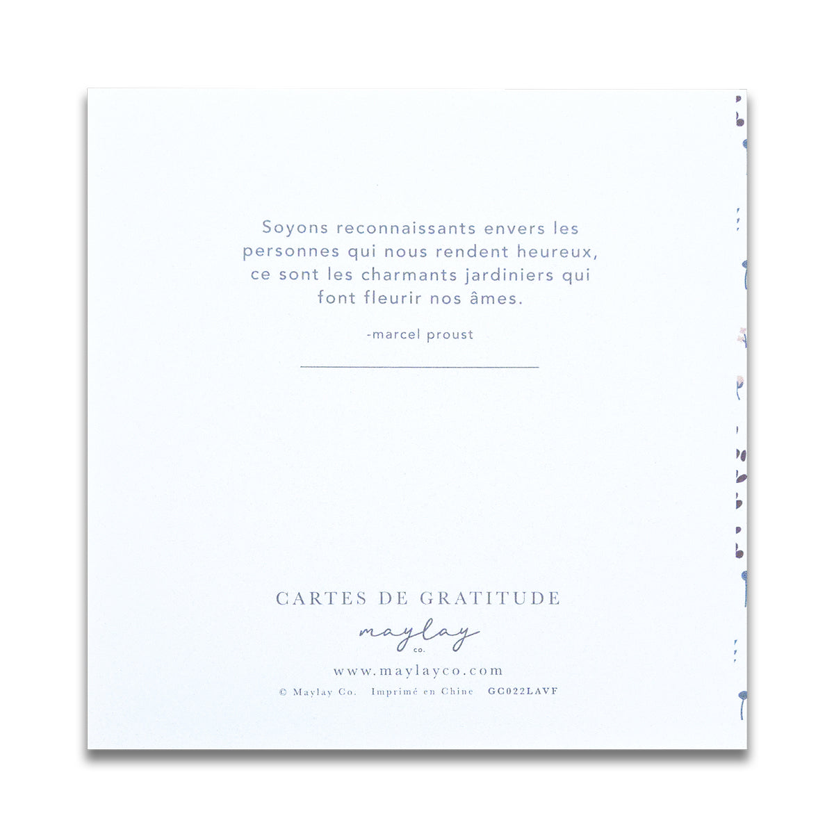 French Happy Rainbows « Plein de Gratitude » — Cartes de Gratitude (Ensemble de 2) — Cartes à Transmettre