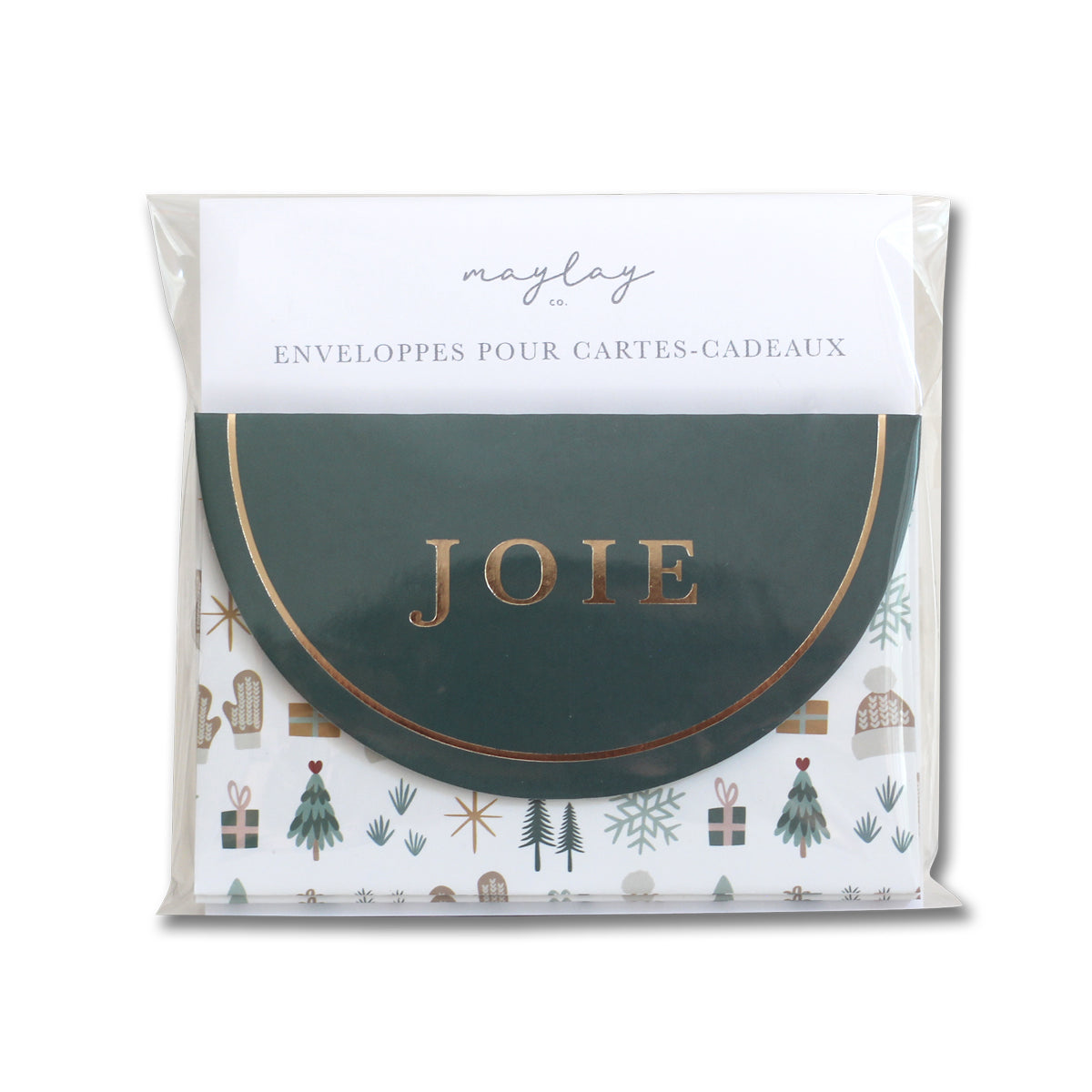 Enveloppes pour cartes-cadeaux JOIE Cozy Winter, paquet de 6