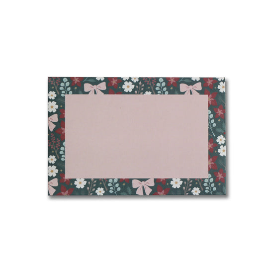 Back of the Festive Floral gift card envelope with a space to write a name