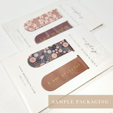 Cherry Blossoms Floral Magnetic Bookmarks (Set of 2)