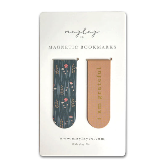 Wildflowers Floral Magnetic Bookmarks (Set of 2)