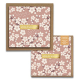 Cherry Blossoms Florals Cartes de Gratitude Greeting Card in French