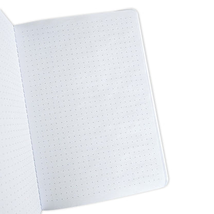Pink "I Am Grateful" Jotter Notebook — Gold Foil with Dotted Grid Pages B6 Size