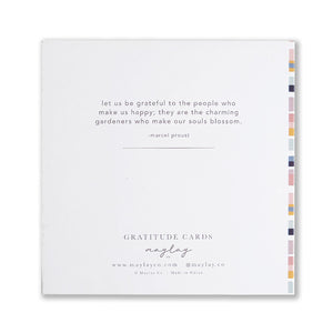 Rainbow Stripes Gratitude Cards - Maylay Co.