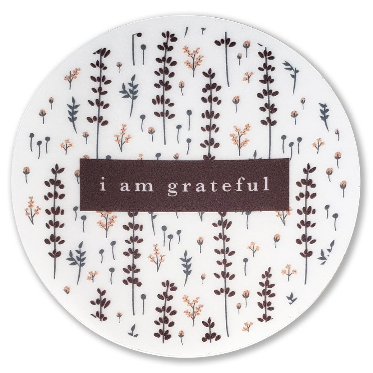 Lovely Lavender 3" Clear Gratitude Sticker - Maylay Co.