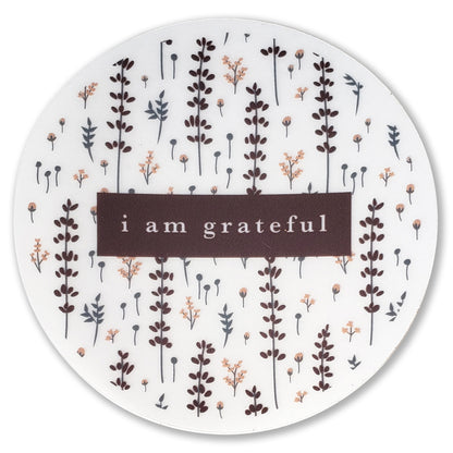 Lovely Lavender 3" Clear Gratitude Sticker - Maylay Co.