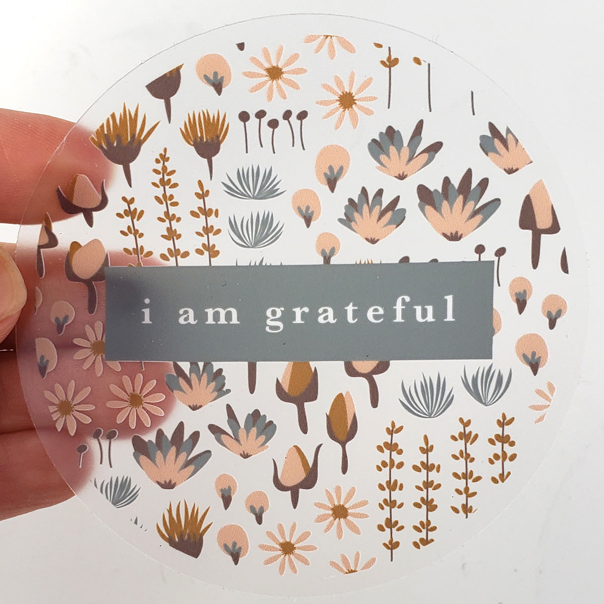 Sweetness 3" Clear Gratitude Sticker - Maylay Co.